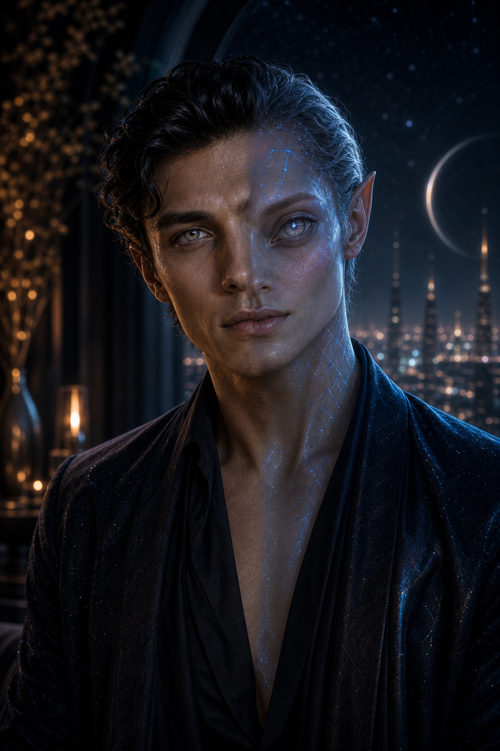 Hybrid human-facing appearance.